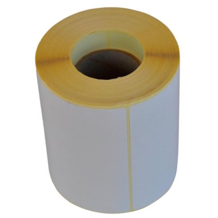 Термотрансферные этикетки 100х150 мм бумажные полуглянцевые (диаметр  втулки 40 мм, 18 рулонов по 400 этикеток)