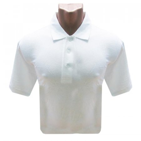 Рубашка Поло (190 г), короткий рукав, белый (L)