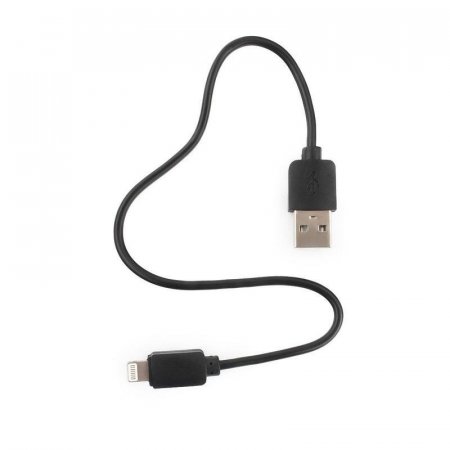 Кабель Гарнизон USB 2.0 - Lightning 0.3 метра черный GCC-USB2-AP2-0.3M