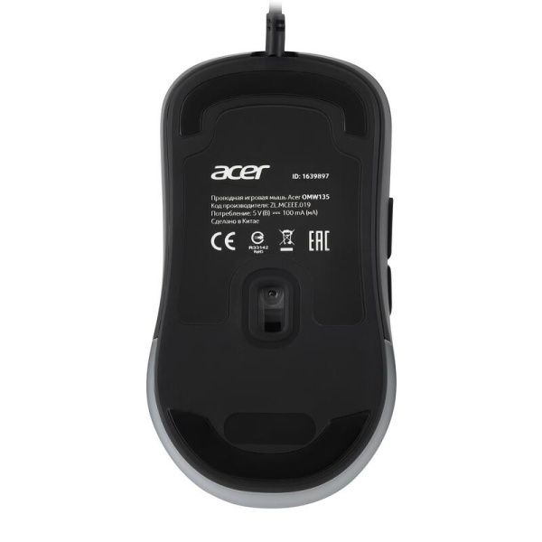 Мышь проводная Acer OMW135 черная (ZL.MCEEE.019)