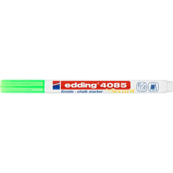 Маркер меловой Edding 4085 неоновый зеленый 1-2 мм