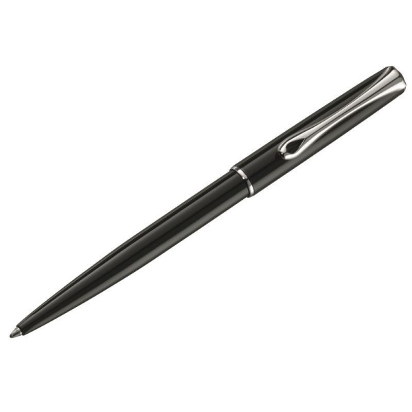 Ручка шариковая Diplomat Traveller black lacquer цвет чернил синий цвет корпуса черный (артикул производителя D10424968)