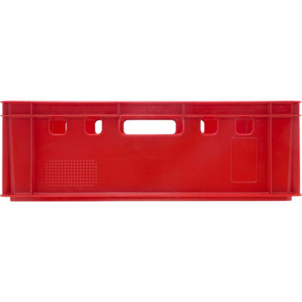 Ящик (лоток) мясной из ПНД 600x400x200 мм красный