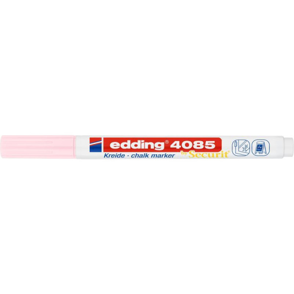 Маркер меловой Edding 4085 пастельный розовый 1-2 мм