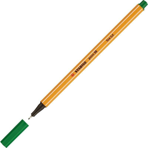 Линер Stabilo Point 88/41 зеленый (толщина линии 0.4 мм)