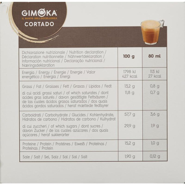 Кофе в капсулах для кофемашин Gimoka Dolce Gusto Cortado (16 штук в упаковке)