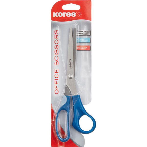 Ножницы Kores (210 мм, с пластиковыми анатомическими ручками)