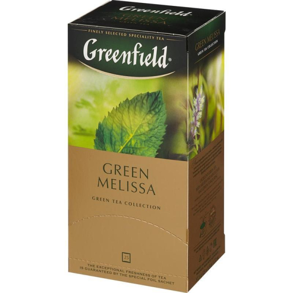 Чай Greenfield Green Melissa зеленый 25 пакетиков