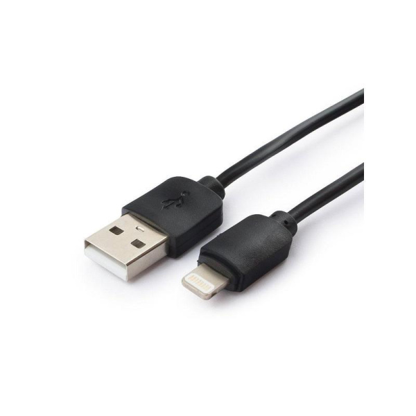 Кабель Гарнизон USB 2.0 - Lightning 0.3 метра черный GCC-USB2-AP2-0.3M