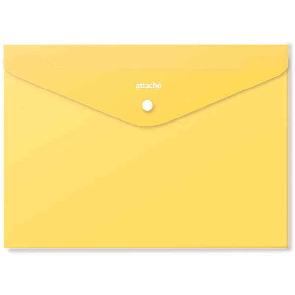 Папка-конверт на кнопке Attache Selection Crocus А4 0.18 мм (6 штук в упаковке)