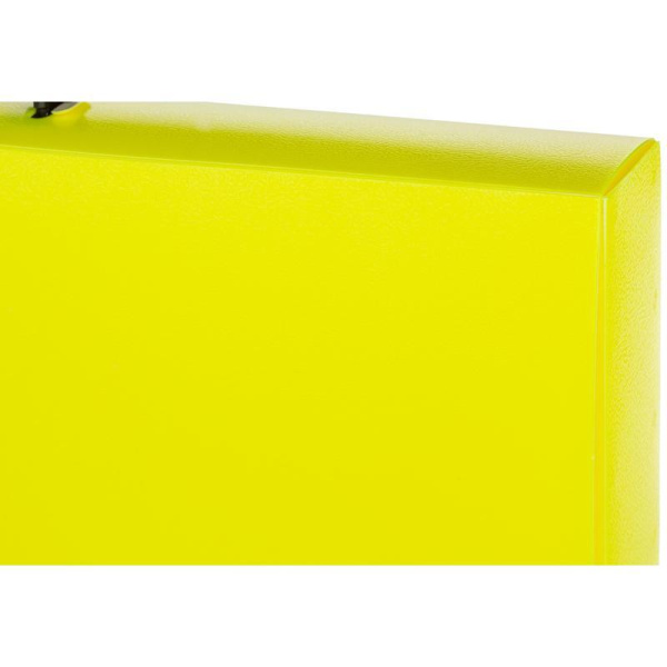 Папка-портфель пластиковая Attache Neon А4 желтая (335x230 мм, 1  отделение)