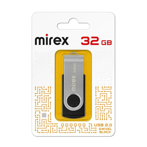 Флешка USB 2.0 32 ГБ Mirex Swivel (13600-FMURUS32)