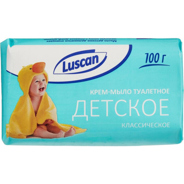 Мыло туалетное крем детское Luscan 100 г