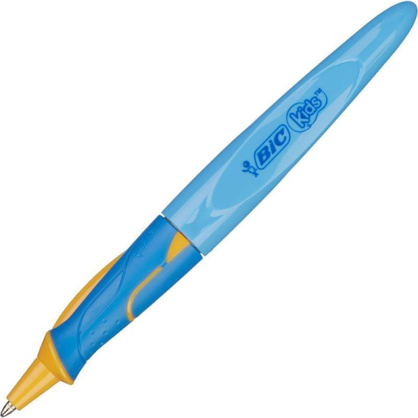 Ручка школьная шариковая для начинающих  Твист голуб 918457