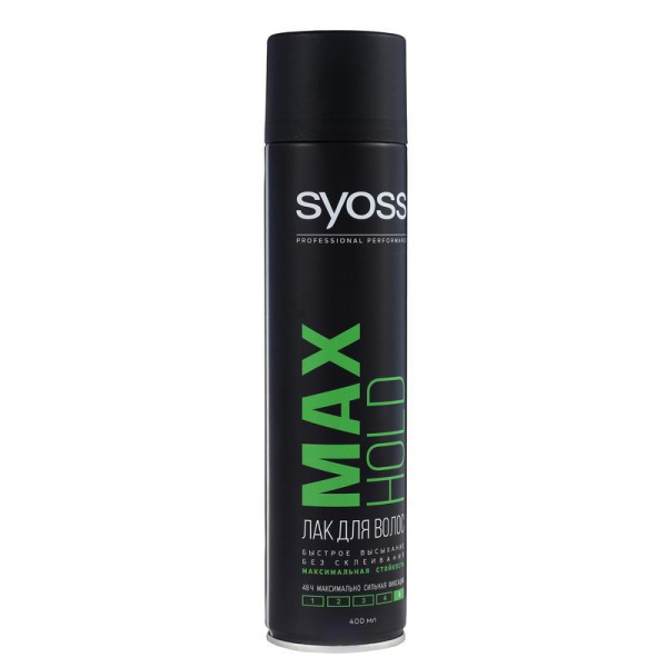 Лак для волос Syoss Max Hold максимальной фиксации 400 мл