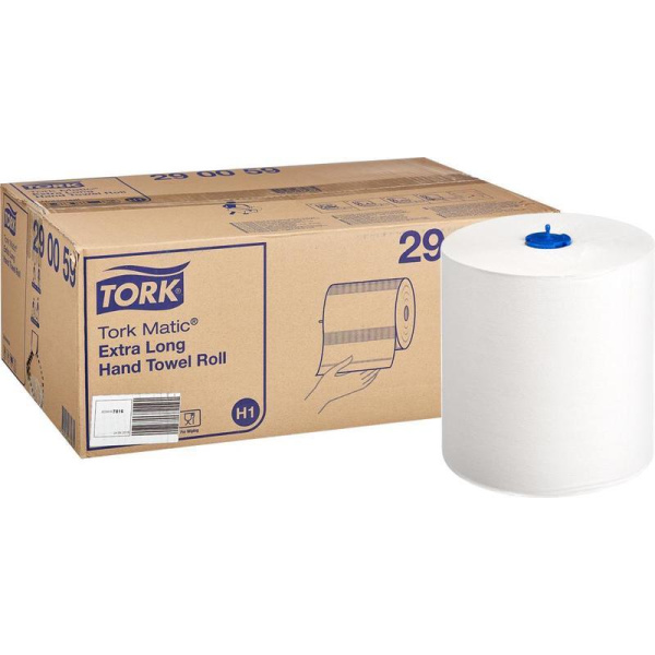 Полотенца бумажные в рулонах Tork Matic Universal Н1 290059 1-слойные 6 рулонов по 280 метров