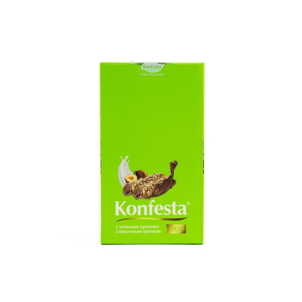 Конфеты Konfesta DUO с орехово сливочным кремом (12 штук по 38 г)