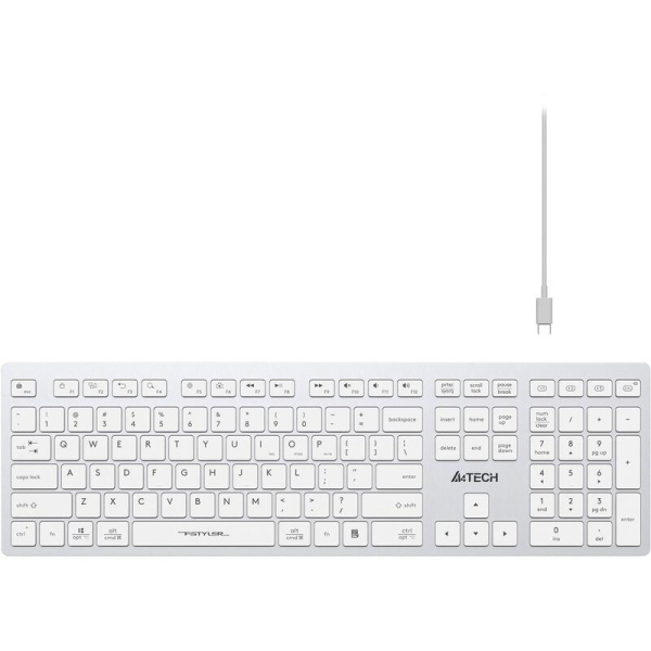 Клавиатура беспроводная A4Tech Fstyler FBX50C (FBX50C WHITE)