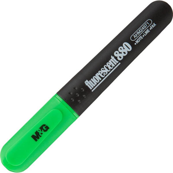 Текстовыделитель M&G зеленый (толщина линии 1-3 мм)