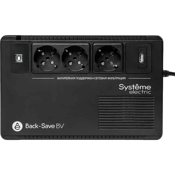Источник бесперебойного питания Systeme Electric Back-Save BV 800 ВА  (BVSE800RS)