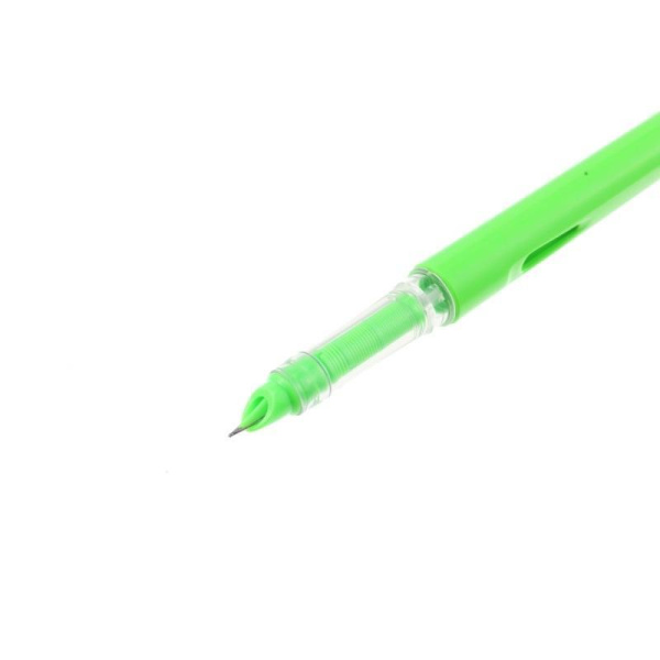 Ручка перьевая Hauser Neon чернил синий цвет корпуса зеленый (два   картриджа в упаковке)