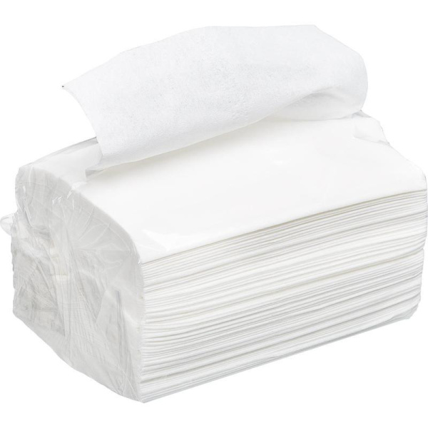 Салфетки бумажные 20x15.5 см белые 2-слойные 200 штук в упаковке