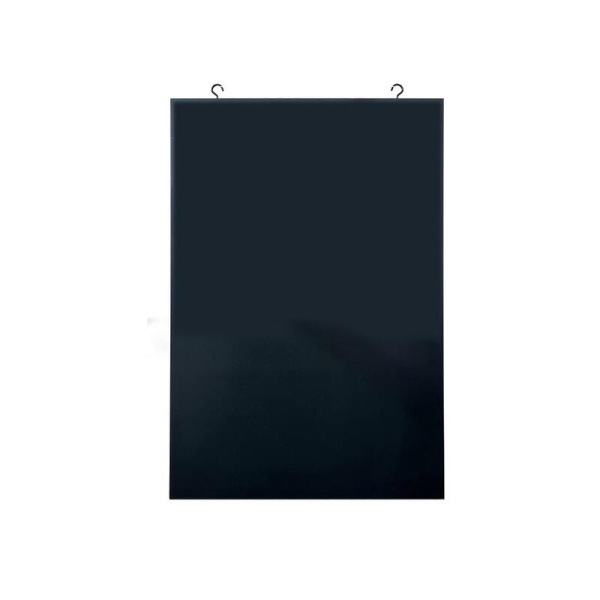 Доска меловая 60х90 см черная грифельная краска без рамы Комус