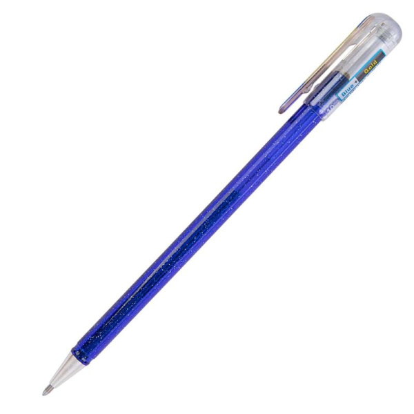 Ручка гелевая Pentel Hybrid Dual Metallic 1 мм хамелеон синий/золотистый