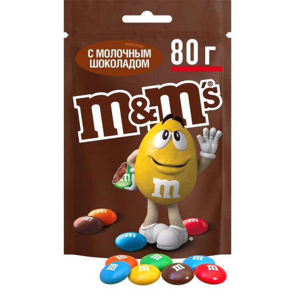 Драже M&M`s с шоколадом 80 г