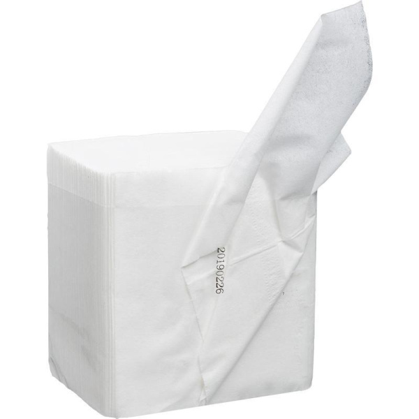Салфетки бумажные 20x10 см белые 2-слойные 200 штук в упаковке
