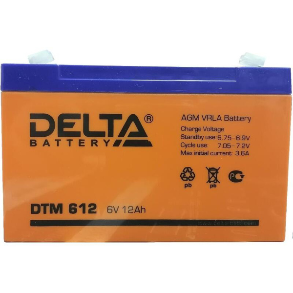 Батарея для ИБП Delta DTM 612 6 В 1.2 Ач