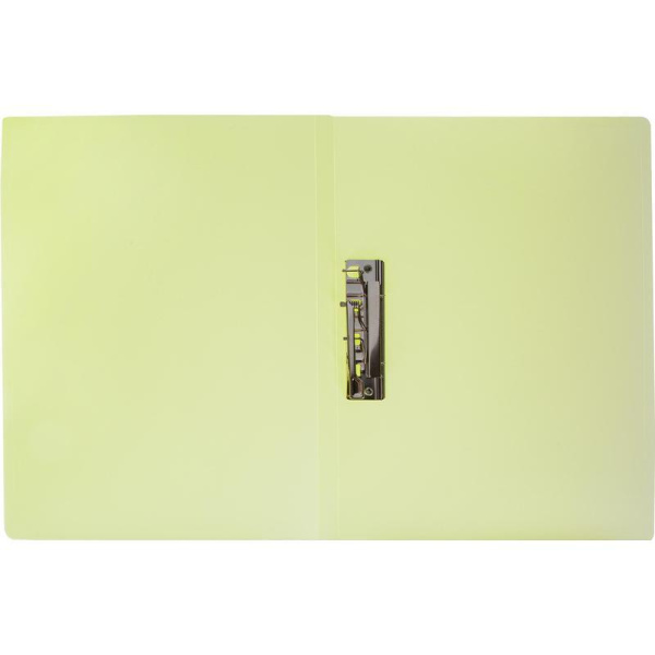 Папка с зажимом Attache Neon А4 0.5 мм желтая до 120 листов