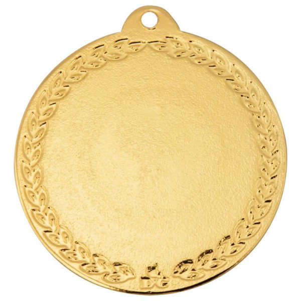 Медаль призовая 1 место Ника 50 мм золотистая