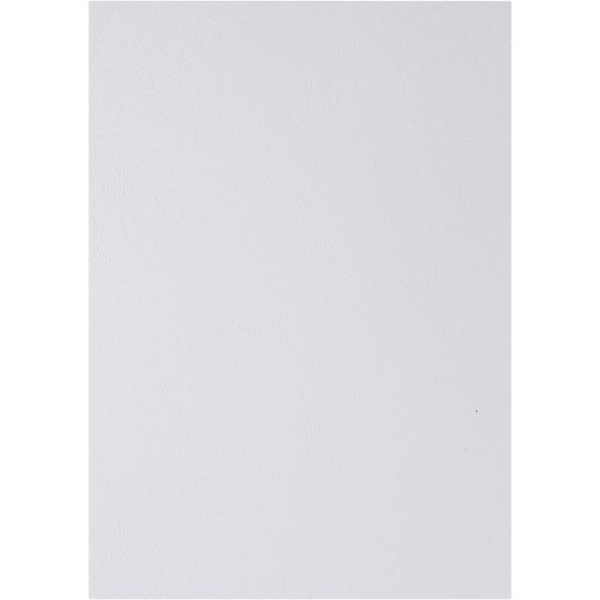 Обложки для переплета картонные ProMega Office белые, кожа, А4, 230г/м2, 100 шт/уп