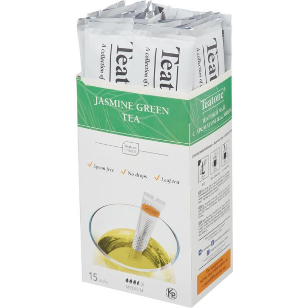 Чай Teatone Jasmine зеленый с жасмином 15 стиков