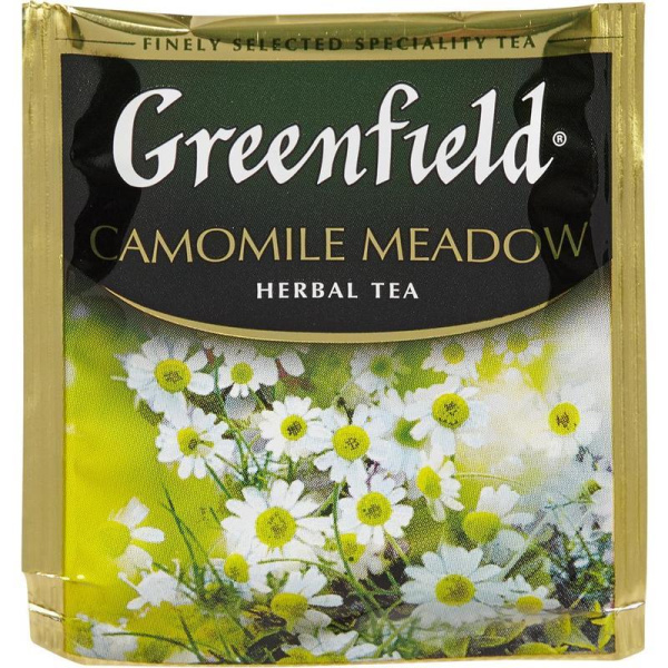 Чай Greenfield Camomile meadow травяной с ромашкой 25 пакетиков