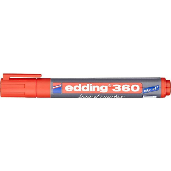 Маркер для досок Edding e-360/2 cap off, красный, 1,5-3 мм