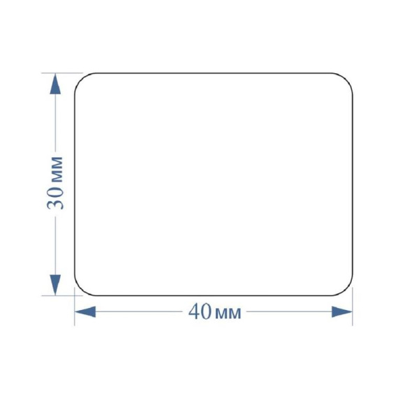 Этикетки Vell PR-4030WE-250 для принтера этикеток (40 мм x 30 мм, цвет ленты белый, шрифт черный)