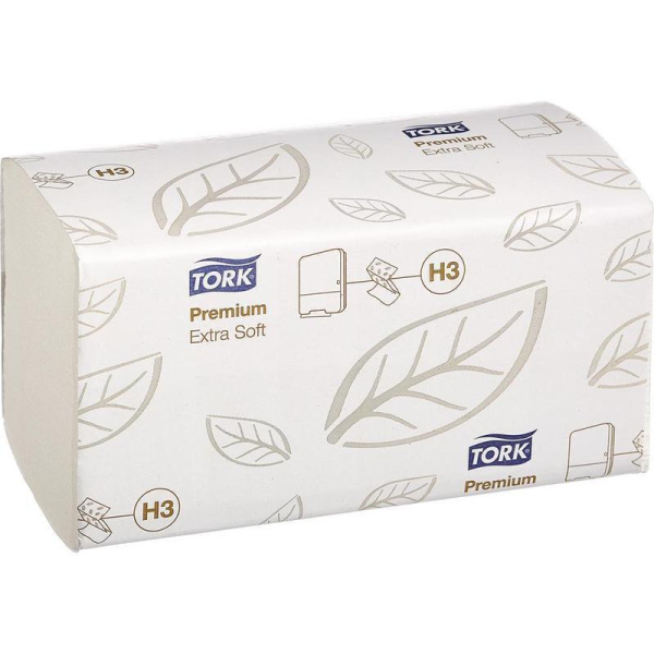 Полотенца бумажные листовые Tork Premium H3 100278 ZZ-сложения 2-слойные 15 пачек по 200 листов