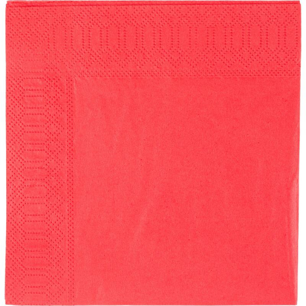Салфетки бумажные Profi Pack 33x33 см красные 2-слойные 200 штук в  упаковке
