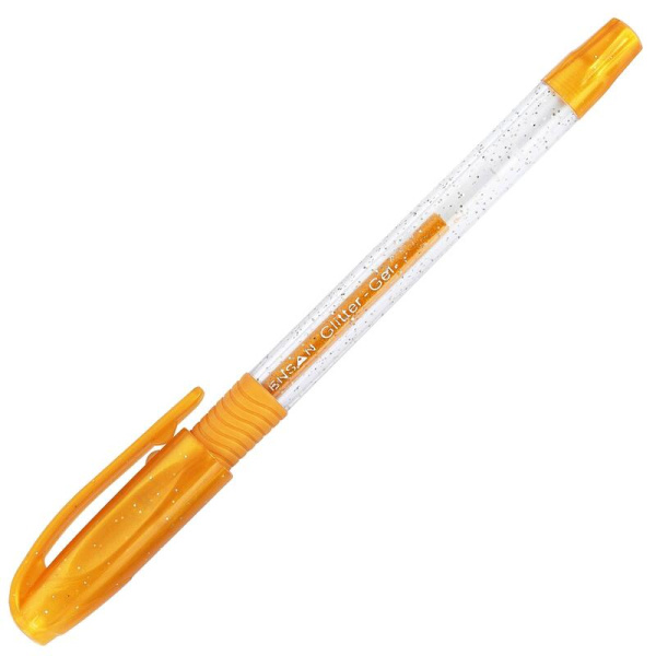 Ручка гелевая неавтоматическая Pensan Glitter Gel золотистая (толщина  линии 0.75 мм)
