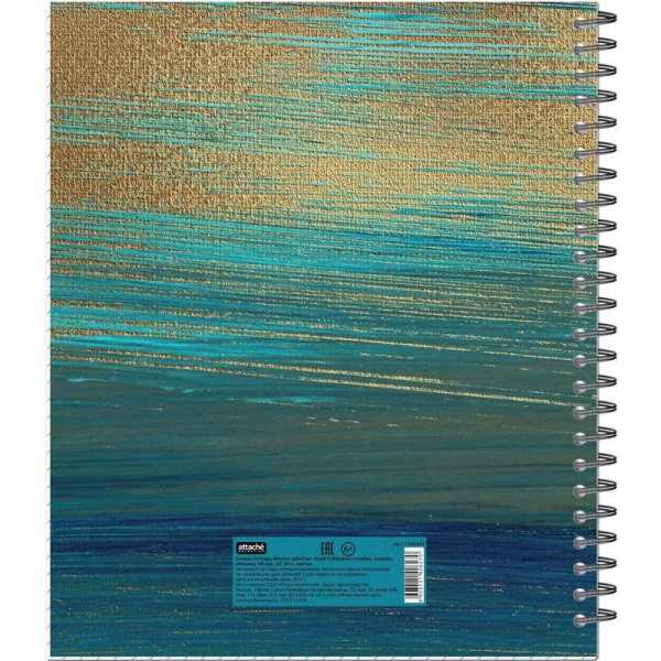Бизнес-тетрадь Attache Selection Gold Collection А5 96 листов  разноцветная в клетку на спирали (170х203 мм)