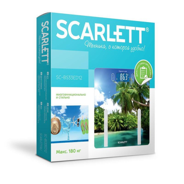 Весы напольные Scarlett SC-BS33ED12