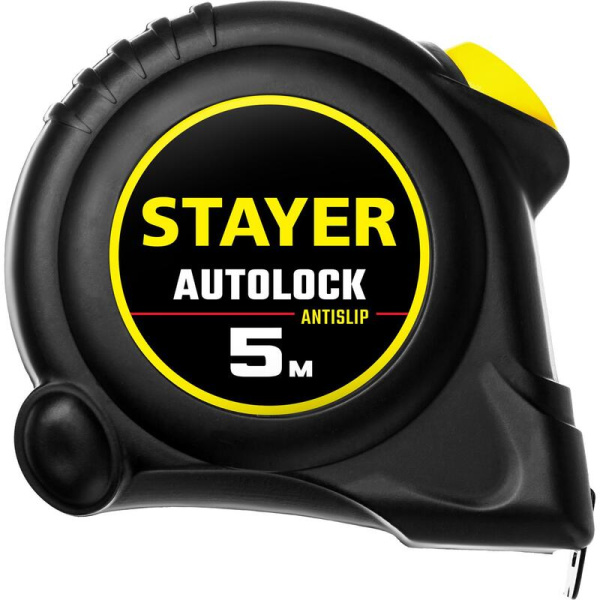 Рулетка измерительная Stayer Autolock 5 м x 19 мм сталь с автостопором  (2-34126-05-19_z02)