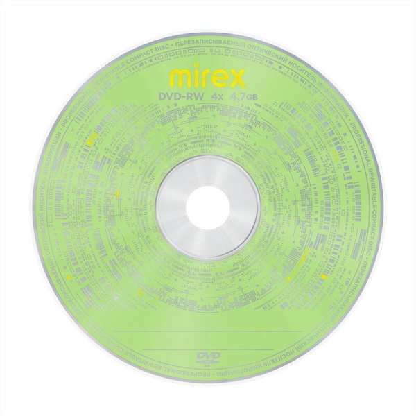 Диск DVD-RW Mirex 4.7 ГБ 4x bulk UL130032A4T (50 штук в упаковке)