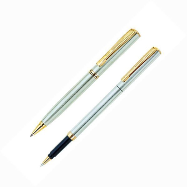 Набор письменных принадлежностей Pierre Cardin Pen&Pen серебристый (шариковая ручка, роллер)