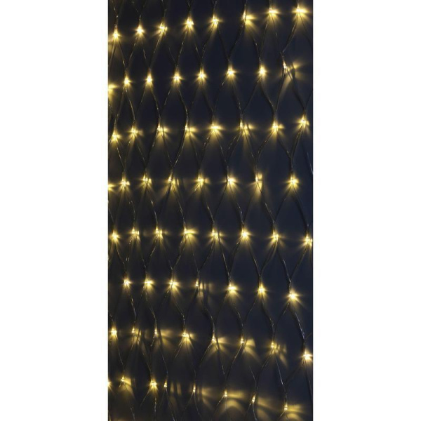 Гирлянда светодиодная уличная Эра Сеть теплый белый свет 144 светодиода  (1.2x1.5 м)