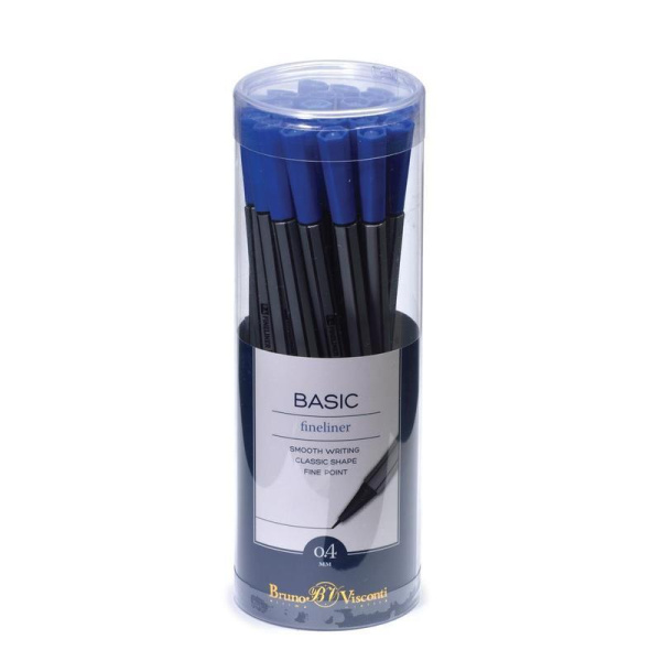Линер Bruno Visconti Basic синий (толщина линии 0.4 мм)