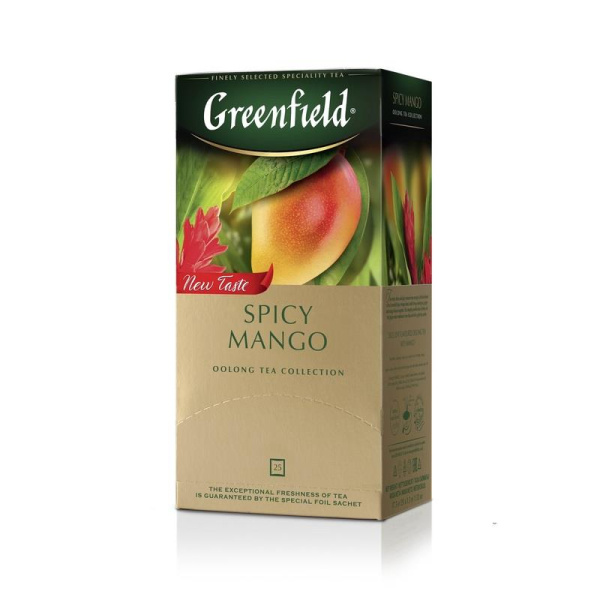 Чай Greenfield Спайси Манго зеленый 25 пакетиков