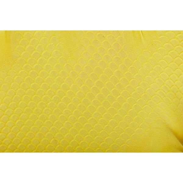 Перчатки латексные Эконом желтые (размер 10, XL)